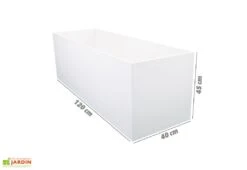 Jardinière En Béton Fibré Retkube 120 (120x40) -Serre Et Potager Soldes Magasin jardiniere beton retkube 120cm blanc