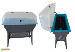 Jardinière Calipso Combi 40L Mini Serre Double Paroi + Réserve D'Eau H80cm -Serre Et Potager Soldes Magasin jardiniere calipso combi double paroi mini serre 40l 2