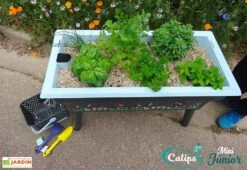 Jardinière Enfant Calipso Mini Junior + Panier Et Acc. – Bleu Pastel -Serre Et Potager Soldes Magasin jardiniere enfant calipso 40l panier kajo 4l bleu pastel 3