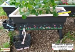 Jardinière Enfant Calipso Mini Junior + Panier Et Acc. – Rose Pastel -Serre Et Potager Soldes Magasin jardiniere enfant calipso 40l panier kajo 4l rose pastel 3