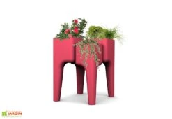 Jardinière Design Kiga M 4 Bacs Fraise -Serre Et Potager Soldes Magasin jardiniere kiga polypropylene m fraise 3
