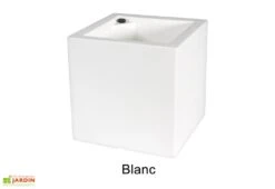 Jardinière Carrée En Polyéthylène Atlantis 50 Cm (pls Coloris) -Serre Et Potager Soldes Magasin jardiniere plastique rotomoule double paroi 49cm couleurs 2