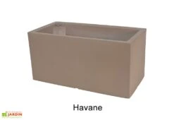 Jardinière Rectangulaire En Polyéthylène Atlantis 80 Cm (pls Coloris) -Serre Et Potager Soldes Magasin jardiniere plastique rotomoule double paroi 80cm couleurs 3