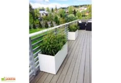 Jardinière En Béton Fibré Retkube 100 (100x40) 8 Jardinière En Béton Fibré Retkube 100 (100x40) -Serre Et Potager Soldes Magasin jardiniere retkube 100x40cm beton fibre blanc