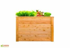Jardinière En Bois De Mélèze Bac Potager 100 X 65 X 66 Cm