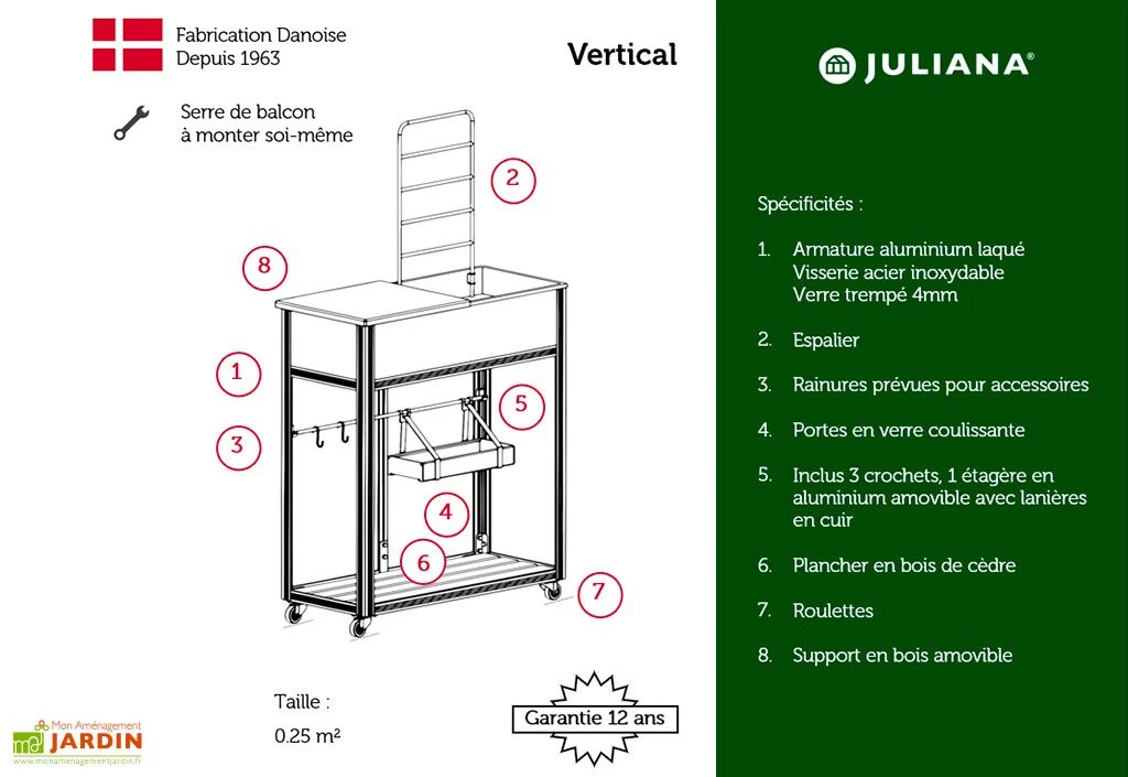 Mini Serre De Jardin Table à Jardiner – Juliana Vertical 6 Mini Serre De Jardin Table à Jardiner – Juliana Vertical – Image 6