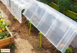Serre De Jardin Tunnel De Forçage : Bases + Embouts + Piquets (105 X 39 X 30 Cm) -Serre Et Potager Soldes Magasin mini serre tunnel forcage mvi modulo 40 4