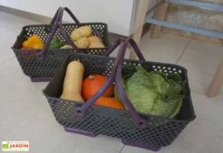 Paniers De Récolte Kajo 15L - 48 X 29 X 20 Cm (lot De 2) 10 Paniers De Récolte Kajo 15L - 48 X 29 X 20 Cm (lot De 2) -Serre Et Potager Soldes Magasin panier recolte kajo 15 prune