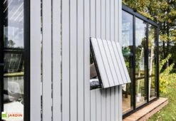 Serre De Jardin Bois Et Verre Trempé Avec Panneaux Occultants – Hibiscus -Serre Et Potager Soldes Magasin panneau bois occultant serre verre stali