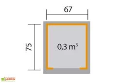Abri Pour Robot Tondeuse En Bois D’épicéa 80 X 87 X 71 Cm -Serre Et Potager Soldes Magasin plan abri robot tondeuse bois weka
