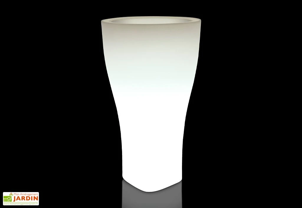 Pot De Fleurs Lumineux En Polyéthylène Domus – Ø 58 X 100 Cm 2 Pot De Fleurs Lumineux En Polyéthylène Domus – Ø 58 X 100 Cm – Image 2