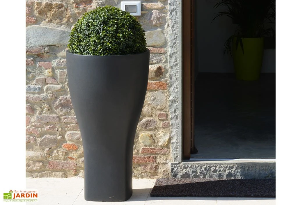 Pot De Fleurs Polyéthylène Domus H85 Ø48 1 Pot De Fleurs Polyéthylène Domus H85 Ø48