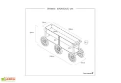 Jardinière En Acier à Roulettes - Wheels -Serre Et Potager Soldes Magasin potager chariot plan