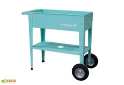 Jardinière Sur Pieds En Acier Avec Roues – Barcelona Liso -Serre Et Potager Soldes Magasin potager pieds jardiniere