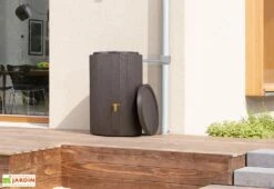 Garantia Récupérateur D’eau De Pluie 220 L Avec Robinet Et Collecteur – Madera 6 Garantia Récupérateur D’eau De Pluie 220 L Avec Robinet Et Collecteur – Madera -Serre Et Potager Soldes Magasin recuperateur eau pluie effet bois 220l madera