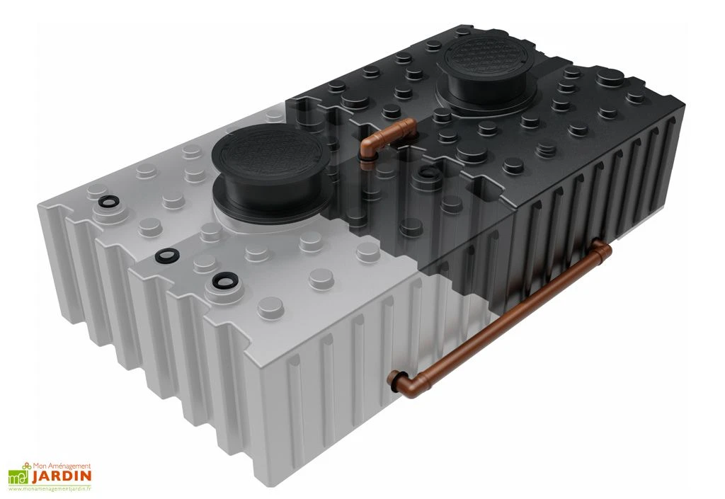 Cuve De Récupération D’eau De Pluie Enterrée – 10 000 L Plate 2 Cuve De Récupération D’eau De Pluie Enterrée – 10 000 L Plate – Image 2