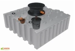 Cuve De Récupération D’eau De Pluie Enterrée – 4000 L Plate -Serre Et Potager Soldes Magasin recuperateur eau pluie enterree plat greenlife 4000l biovitor