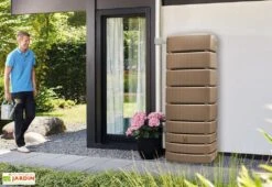Garantia Récupérateur D’eau De Pluie 500 L Avec Robinet Et Collecteur – Slim -Serre Et Potager Soldes Magasin recuperateur eau pluie garantia slim 500l taupe