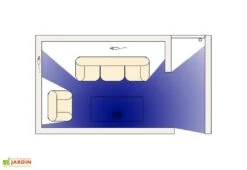 Répulsif Ultrasons Rongeurs Et Insectes + Adaptateur Batterie -Serre Et Potager Soldes Magasin schema angles morts repulsif ultrasons 2