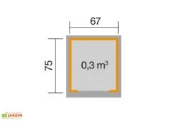 Abri Pour Robot Tondeuse En Bois D’épicéa 78 X 86 X 61 Cm -Serre Et Potager Soldes Magasin schema dimensions abri robot tondeuse bois