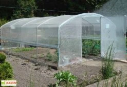 Serre Tunnel Tonneau En Polyéthylène 24 M² - 4 Saisons 6 X 4 M