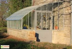 Serre Adossée Ancienne En Aluminium Et Verre Trempé 4mm Chambord 380x280