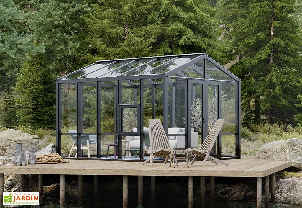 Serre De Jardin En Bois Et Verre Trempé – Myosotis 1 Serre De Jardin En Bois Et Verre Trempé – Myosotis