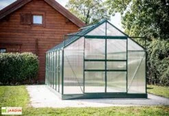 Serre De Jardin Polycarbonate 10,37m² Avec Base + 4 Lucarnes -Serre Et Potager Soldes Magasin serre de jardin polycarbonate 10 37m avec base 4 lucarnes