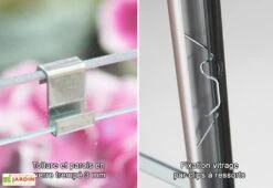 Serre De Jardin En Verre Trempé Lams 8,1 M² - Laurus Verte -Serre Et Potager Soldes Magasin serre de jardin verre trempe aluminium gris anthracite uranus laurus 8300 lams 1