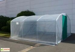 Serre Tunnel Tonneau En Polyéthylène 30 M² - 4 Saisons Plus 7,5 X 4 M -Serre Et Potager Soldes Magasin serre jardin 4 saisons plus 450 3 1