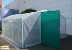 Serre Tunnel Tonneau En Polyéthylène 48 M² - 4 Saisons Plus 12 X 4 M -Serre Et Potager Soldes Magasin serre jardin 4 saisons plus 600 2 3