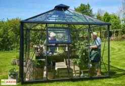 Jardin D’Hiver Verre Trempé Alu Anthracite 13 M² – Juliana Grand Oase -Serre Et Potager Soldes Magasin serre jardin aluminium anthracite verre trempe juliana grand oase 8