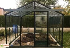 Serre De Jardin En Aluminium Et Verre Trempé Essentia 16,4 M² -Serre Et Potager Soldes Magasin serre jardin aluminium essentia 530x309 cm