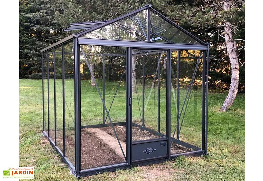 Serre De Jardin En Aluminium Et Verre Trempé Luxia 10,8 M² 5 Serre De Jardin En Aluminium Et Verre Trempé Luxia 10,8 M² – Image 5