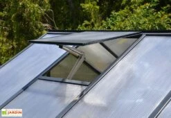 Serre De Jardin En Aluminium Et Polycarbonate Glory 11,8 M² - Grise 9 Serre De Jardin En Aluminium Et Polycarbonate Glory 11,8 M² - Grise -Serre Et Potager Soldes Magasin serre jardin aluminium polycarbonate glory 11 8 m 2