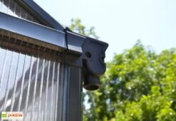 Serre De Jardin En Aluminium Et Polycarbonate Glory 6 M² - Grise -Serre Et Potager Soldes Magasin serre jardin aluminium polycarbonate glory 6 m 6