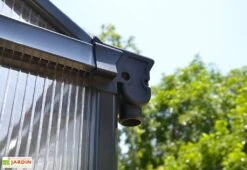 Serre De Jardin En Aluminium Et Polycarbonate Glory 8,9 M² - Grise -Serre Et Potager Soldes Magasin serre jardin aluminium polycarbonate glory 8 9 m 5