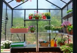 Serre De Jardin En Aluminium Et Polycarbonate Glory 11,8 M² - Grise 8 Serre De Jardin En Aluminium Et Polycarbonate Glory 11,8 M² - Grise -Serre Et Potager Soldes Magasin serre jardin aluminium polycarbonate glory palram 1 1