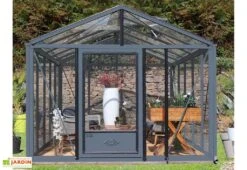 Serre De Jardin En Aluminium Et Verre Trempé Supra 16,7 M² -Serre Et Potager Soldes Magasin serre jardin aluminium supra 530x315 cm 2