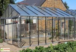 Serre De Jardin En Aluminium Et Verre Trempé Supra 27,8 M² -Serre Et Potager Soldes Magasin serre jardin aluminium supra 604x460 cm 3