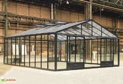Serre De Jardin En Aluminium Et Verre Trempé Supra 34,7 M² -Serre Et Potager Soldes Magasin serre jardin aluminium supra 753x460 cm 3