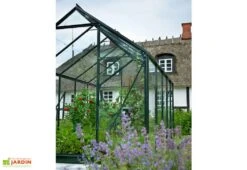 Halls Serre De Jardin En Aluminium Et Verre Popular 66 (3,8 M²) -Serre Et Potager Soldes Magasin serre jardin aluminium verre popular 66 38m
