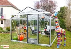Serre De Jardin En Aluminium Et Verre Trempé Essentia 18,7 M²
