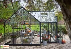Halls Serre De Jardin En Aluminium Et Verre Trempé Garden Room 12,9 M² -Serre Et Potager Soldes Magasin serre jardin aluminium verre trempe garden room 129m 2