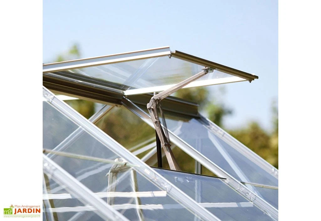 Serre De Jardin En Aluminium Et Verre Trempé Luxia 10,8 M² 3 Serre De Jardin En Aluminium Et Verre Trempé Luxia 10,8 M² – Image 3