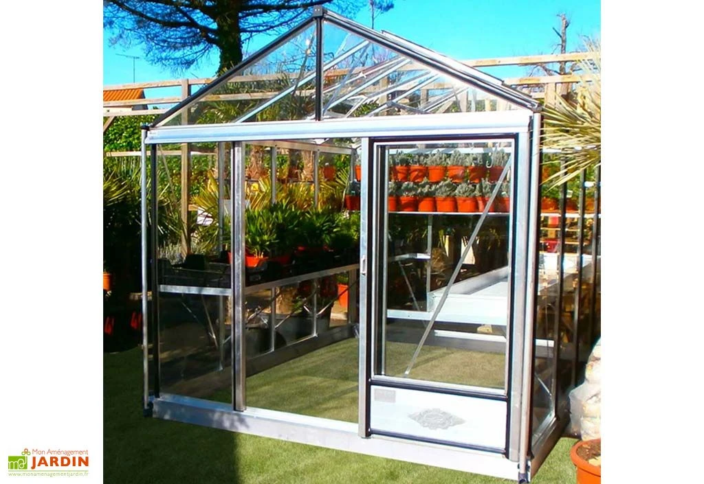 Serre De Jardin En Aluminium Et Verre Trempé Luxia 10,8 M² 2 Serre De Jardin En Aluminium Et Verre Trempé Luxia 10,8 M² – Image 2