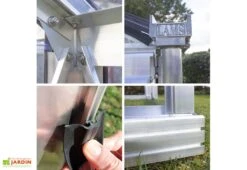 Serre De Jardin En Aluminium Et Verre Trempé Luxia 9 M² -Serre Et Potager Soldes Magasin serre jardin aluminium verre trempe luxia 9m 2