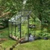 Halls Serre De Jardin En Aluminium Et Verre Trempé Qube 66 Noir 3,9 M²
