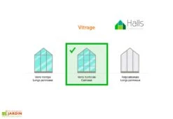 Halls Serre De Jardin En Aluminium Et Verre Horticole Popular 106 (6,2 M²) -Serre Et Potager Soldes Magasin serre jardin halls verre horticole carreaux 2