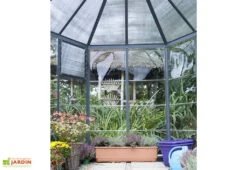 Serre De Jardin Hexagonale Aluminium/Polycarbonate Oasis 3,8 M² -Serre Et Potager Soldes Magasin serre jardin hexagonale aluminium polycarbonate oasis 6 1 m 8